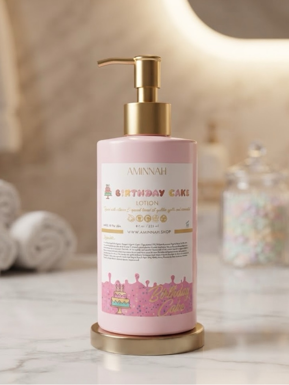 Aminnah Birthday Cake Lotion - Picture 2 of 2